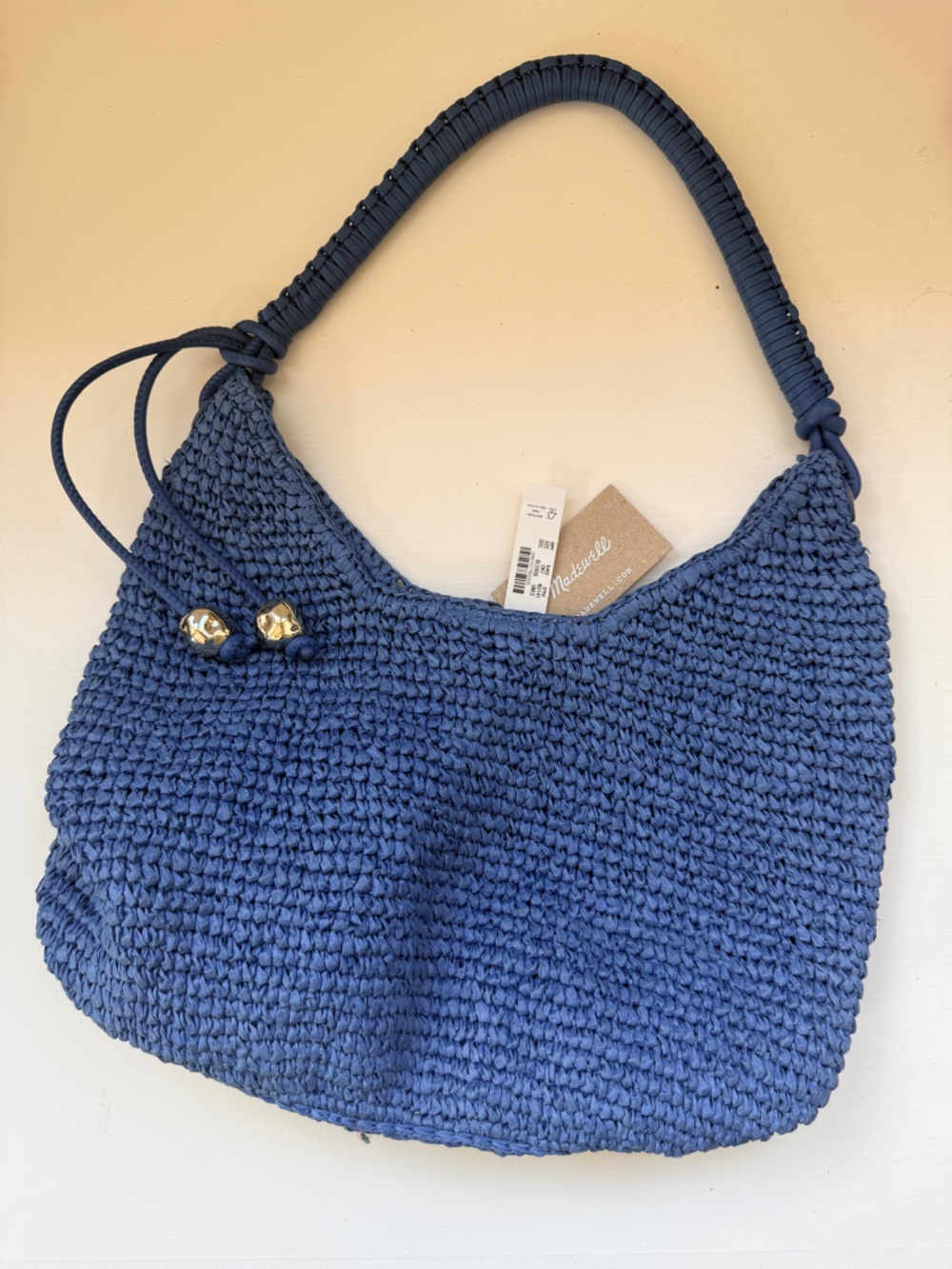 Madewell Blue Woven Shoulder Bag - Picture 8 of 8